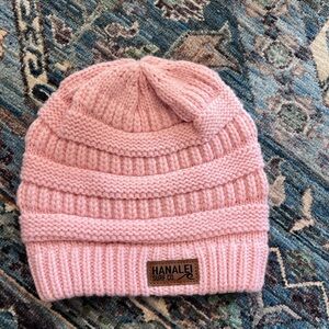 Hanalei surf company' Pink Knit Beanie from Kauai, Hawaii
